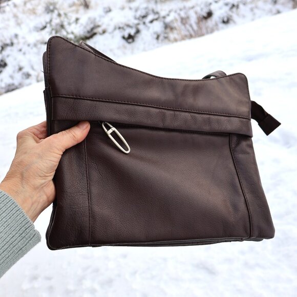 Dark Brown Bag - Genuine Leather - Shoulder Bag - Picture 16 of 16